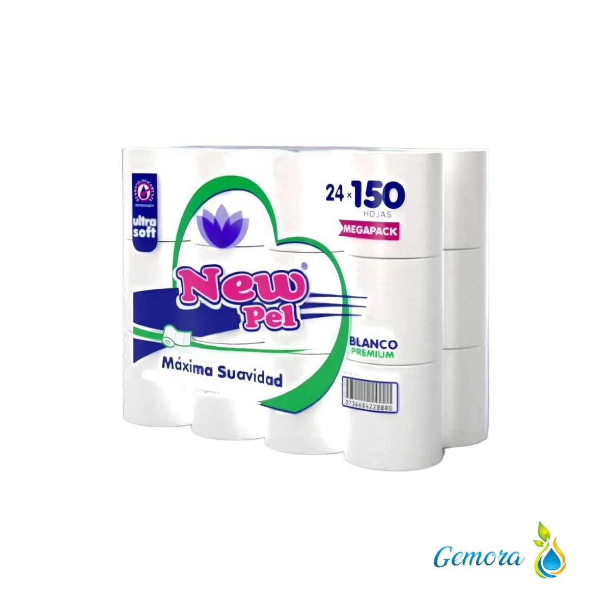 PAPEL HIGI�NICO NEW PEL L�NEA PREMIUM HOJA SIMPLE 24 UN. X 150 HOJAS