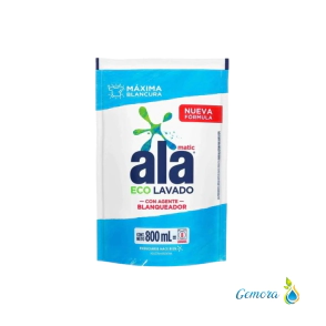 JAB&Oacute;N L&Iacute;QUIDO ALA ECOLAVADO CON AGENTE BLANQUEADOR 800 ML.