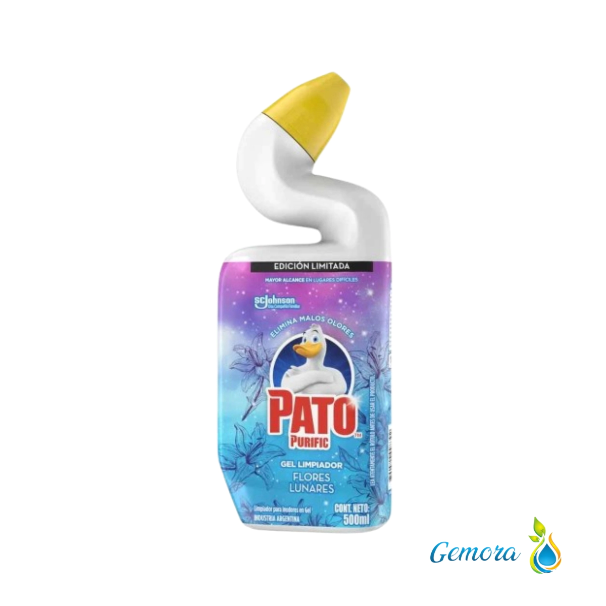 GEL LIMPIADOR INODORO FLORES LUNARES PATO PURIFIC 500 ML
