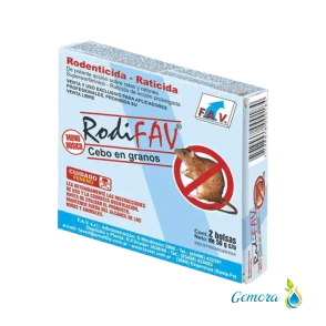 CEBO EN GRANOS RODENTICIDA RATICIDA RODIFAV 2 UN. X 50 GRS.