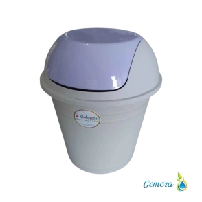 CESTO DE BASURA TAPA VAIV&Eacute;N COLORES 8 LTS.