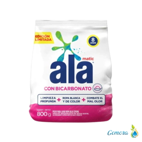 JAB&Oacute;N EN POLVO ALA MATIC CON BICARBONATO 800 GRS.