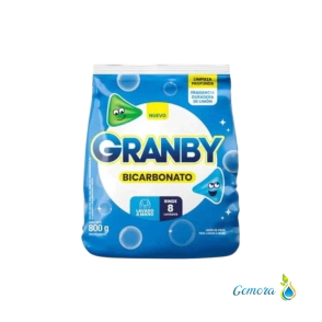 JAB&Oacute;N EN POLVO GRANBY LAVADO A MANO CON BICARBONATO 400 GRS.