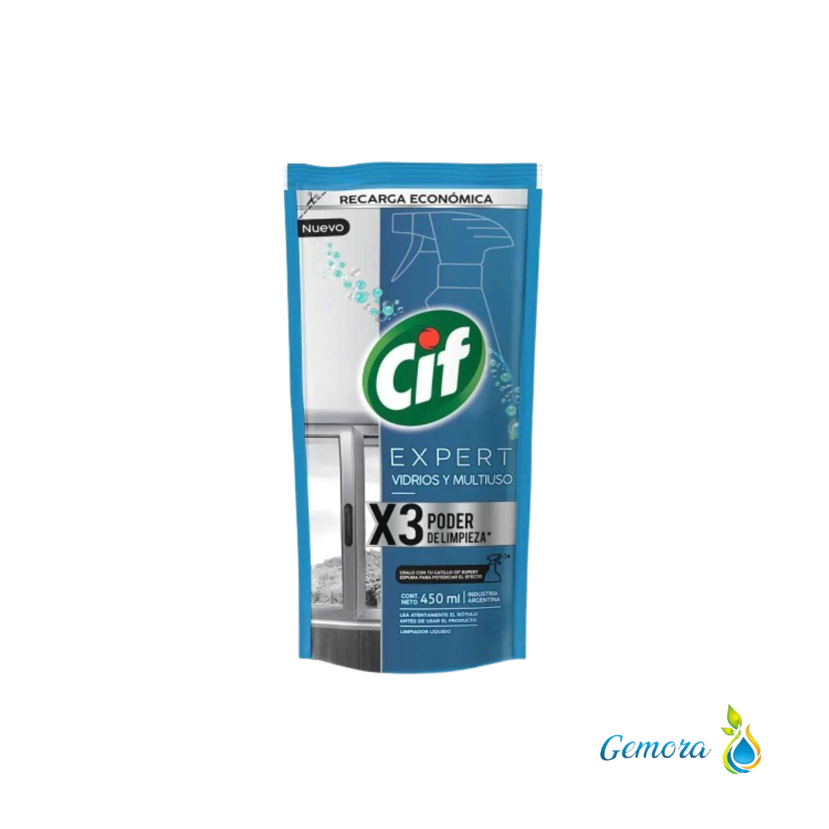 CIF LIMPIADOR PARA VIDRIOS EXPERT DOYPACK X 450 ML