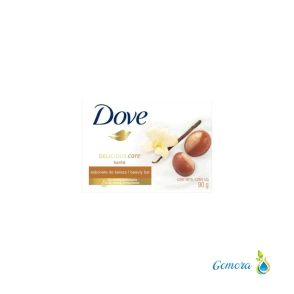 DOVE JAB&Oacute;N DE TOCADOR KARIT&Eacute; Y VAINILLA 90 GRS.