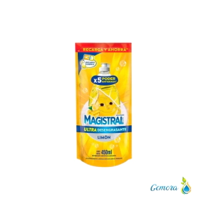 DETERGENTE MAGISTRAL LIMON ULTRA DOYPACK X 450 ML.