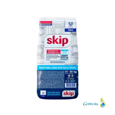 JAB&Oacute;N EN POLVO SKIP BAJA ESPUMA 10 KG.