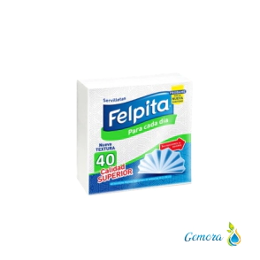 SERVILLETAS FELPITA PARA CADA D&Iacute;A X 40 UN.