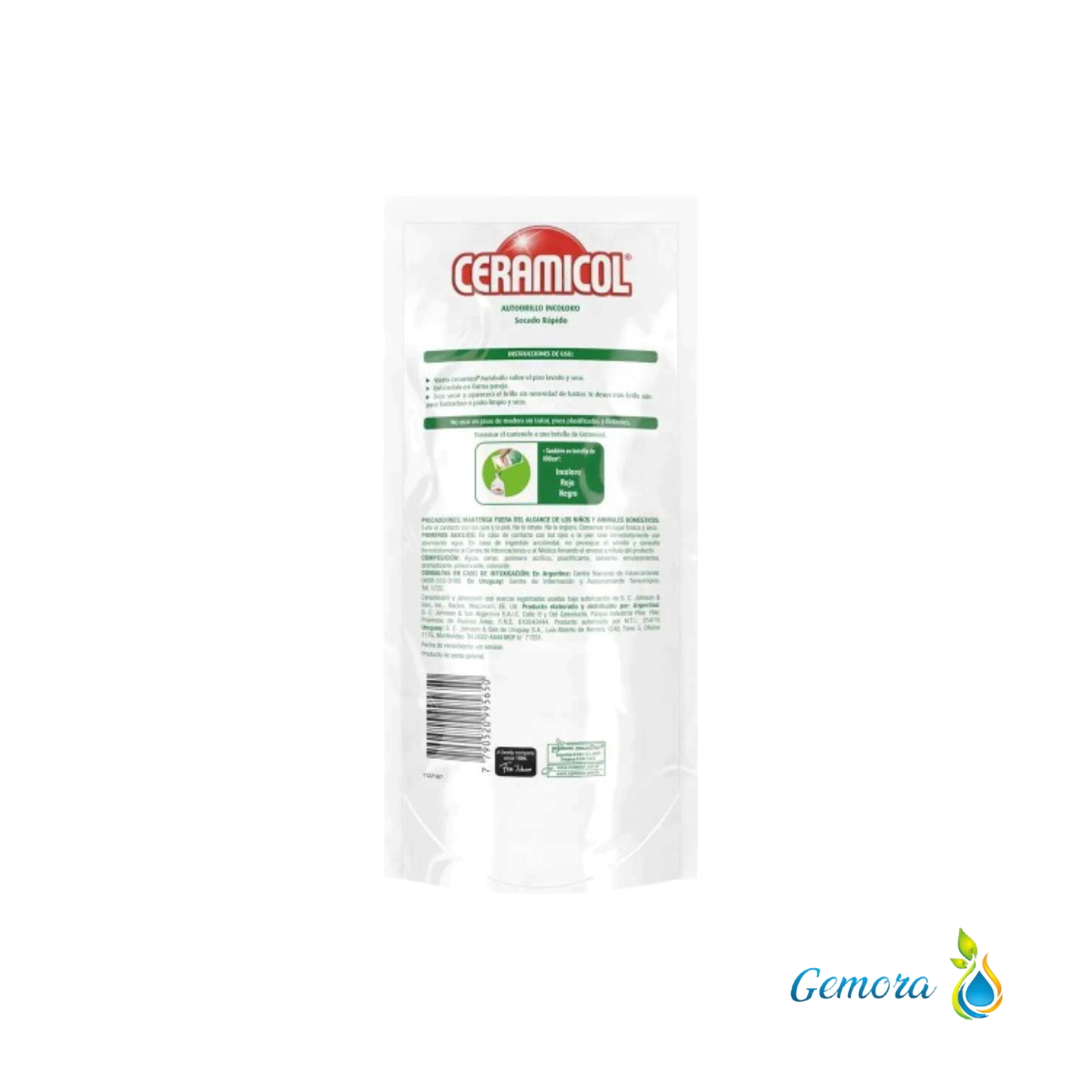 CERA AUTOBRILLO INCOLORA CERAMICOL DOYPACK X 450 ML