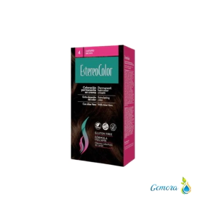 COLORACI&Oacute;N PERMANENTE EN CREMA ESTEREOCOLOR TONO 4 CASTA&Ntilde;O