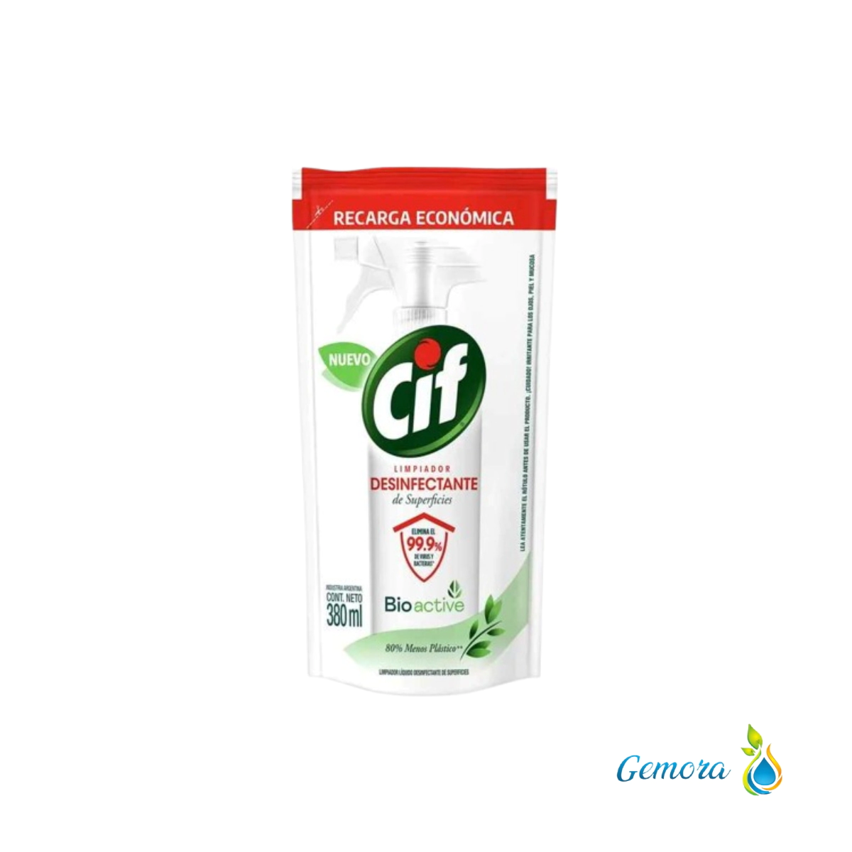 CIF LIMPIADOR DESINFECTANTE ORIGINAL DOYPACK X 380 ML
