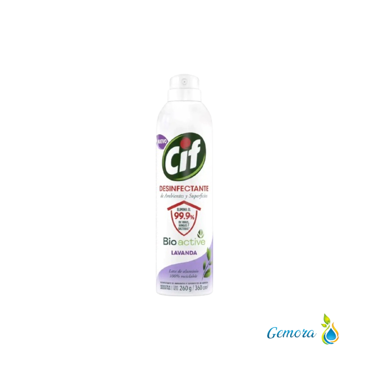CIF DESINFECTANTE DE AMBIENTES AEROSOL LAVANDA X 360 CC.