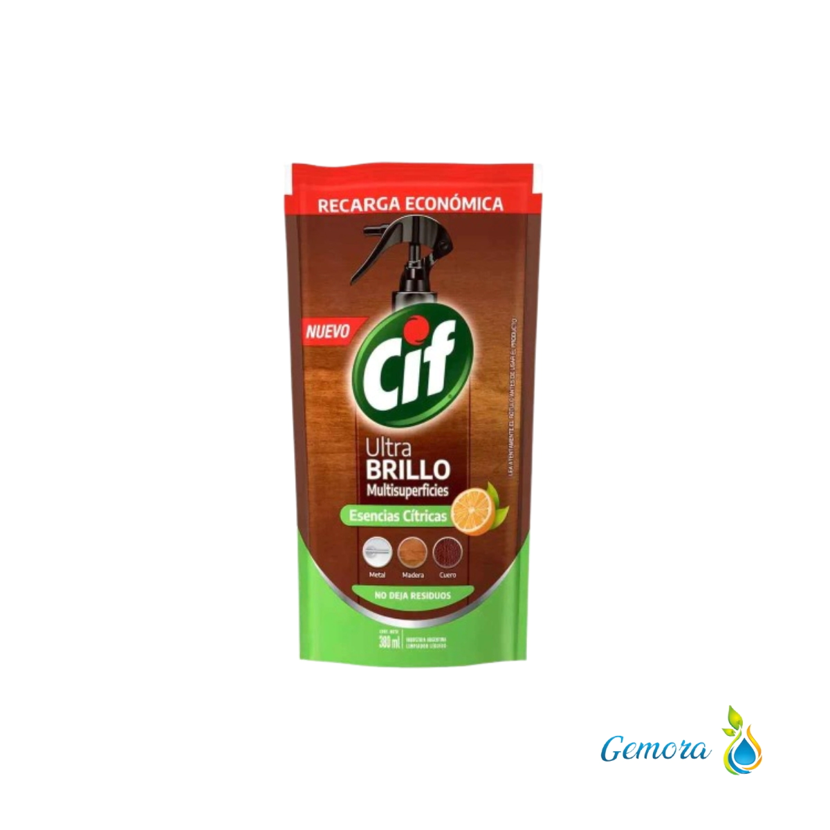 CIF LIMPIADOR MULTISUPERFICIES CITRUS ULTRA BRILLO DOYPACK X 380 ML