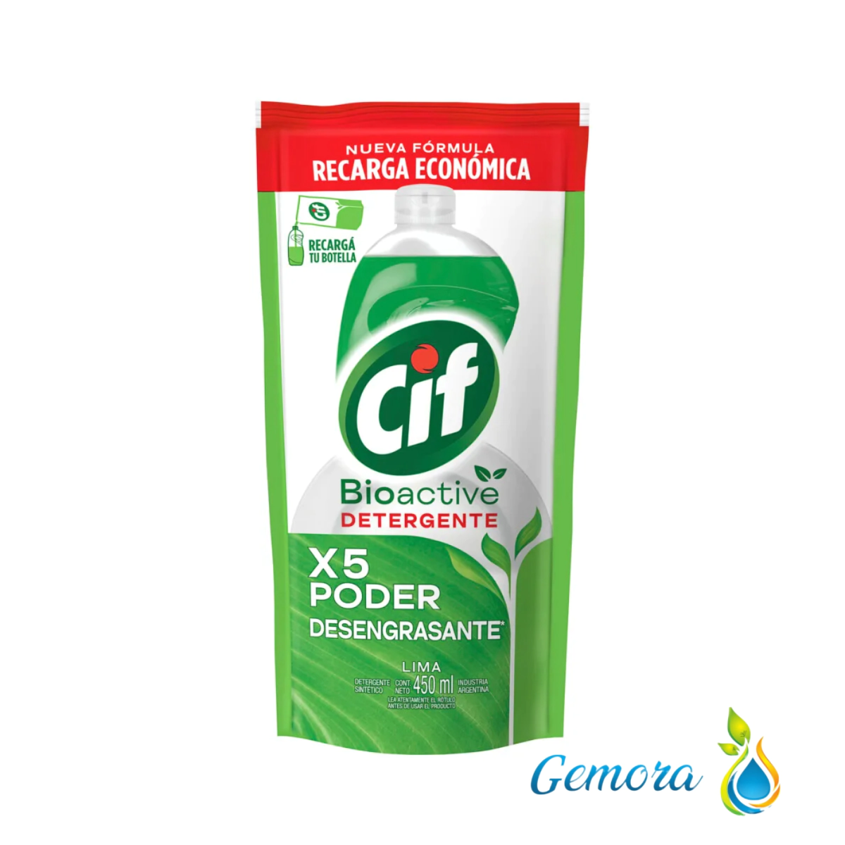 CIF DETERGENTE BIOACTIVE LIMA DOYPACK X 450 ML