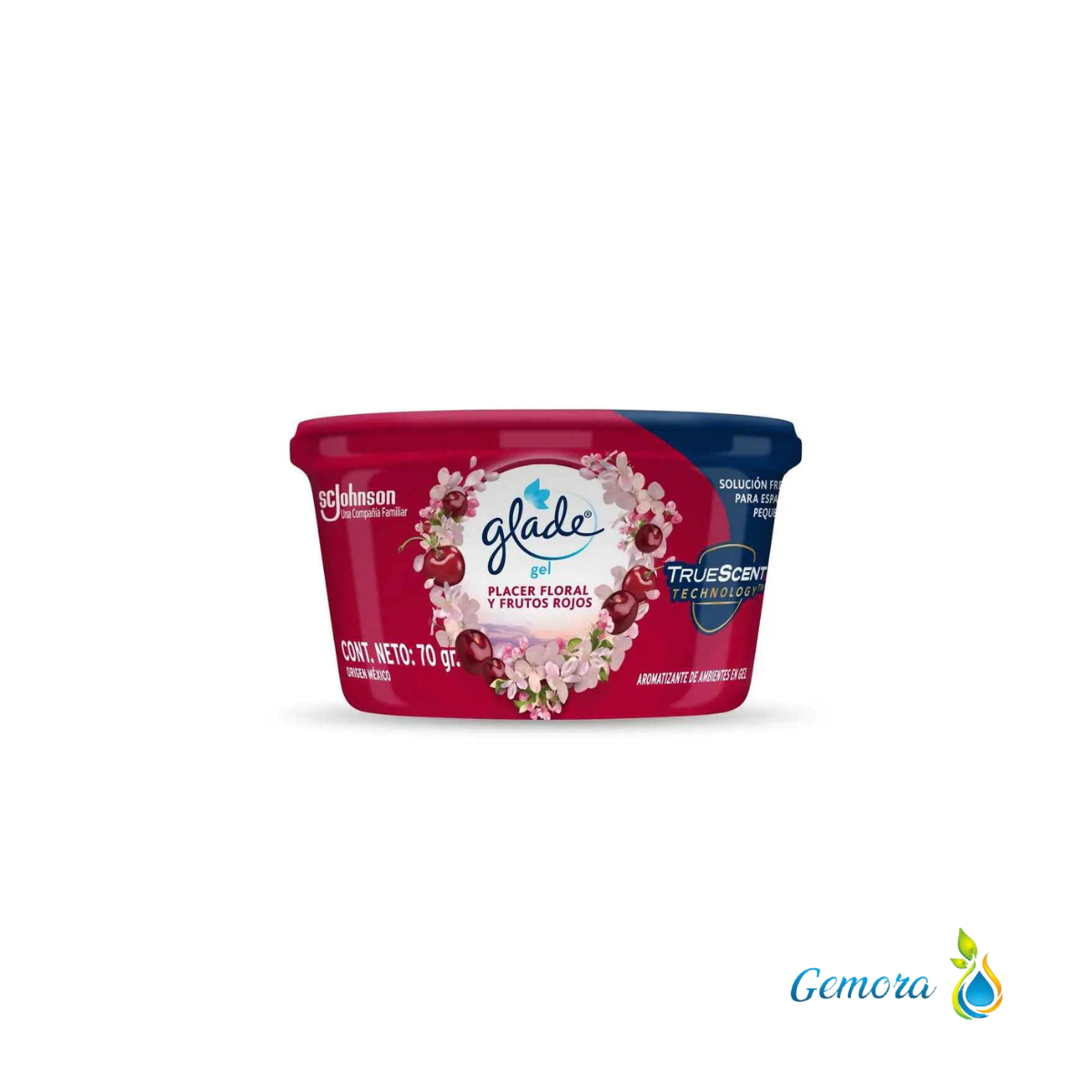 MINI GEL GLADE PLACER FLORAL Y FRUTOS ROJOS 70 GRS.