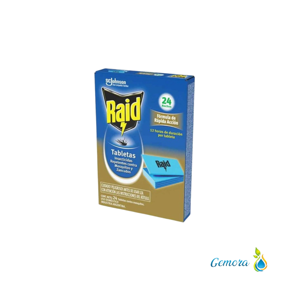 INSECTICIDA PARA MOSQUITOS TABLETAS RAID X 24 UN.