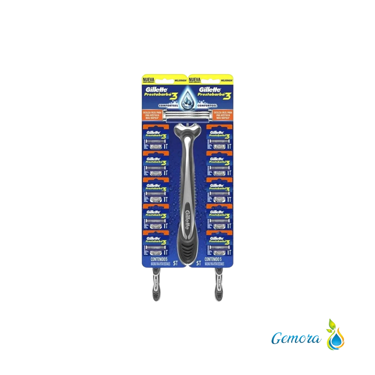 GILLETTE PRESTOBARBA 3 FILOS X 10