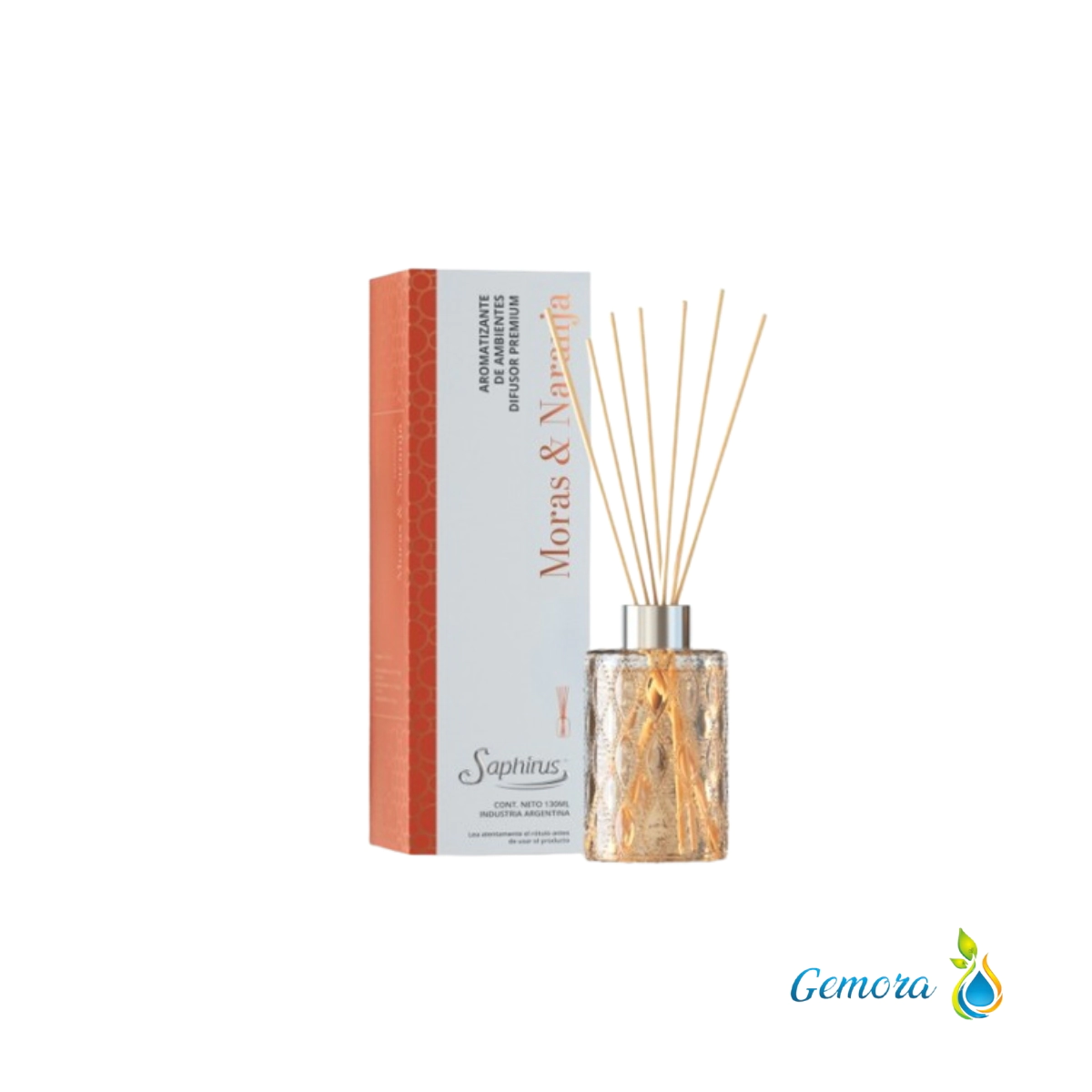 DIFUSOR PREMIUM SAPHIRUS MORAS Y NARANJA 130 ML