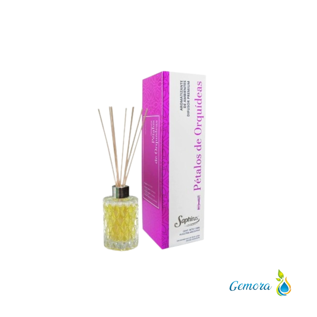 DIFUSOR PREMIUM SAPHIRUS PETALOS DE ORQUIDEAS 130 ML