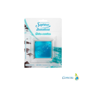 AROMATIZANTE DE AMBIENTES SAPHIRUS LINEA SENSACIONES HOLDER CLEAR + SENSACIONES BRISA MARINA 66 GRS.