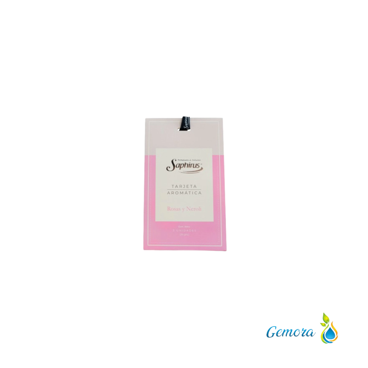 AROMATIZANTE DE AMBIENTES SAPHIRUS TARJETA AROMATICA ROSAS Y NEROLI X 3 UN.