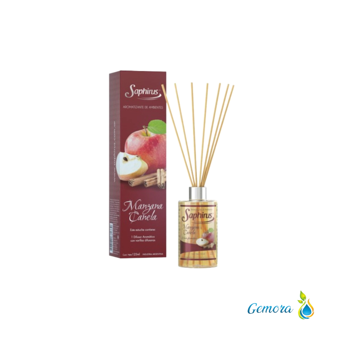 DIFUSOR ECO SAPHIRUS MANZANA CANELA 125 ML