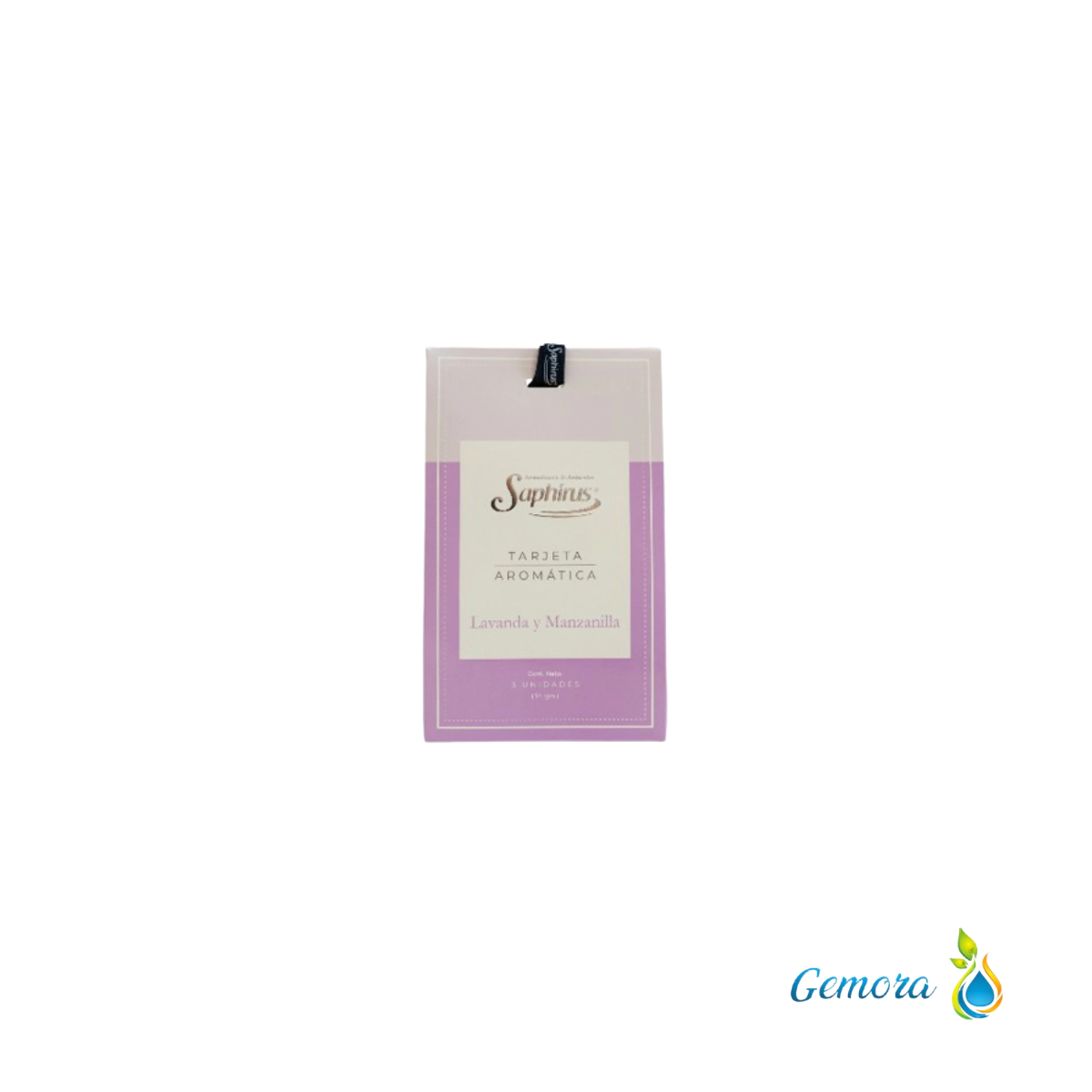 AROMATIZANTE DE AMBIENTES SAPHIRUS TARJETA AROMATICA LAVANDA Y MANZANILLA X 3 UN.