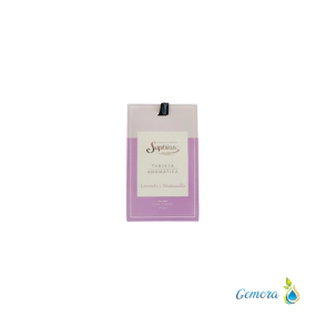 AROMATIZANTE DE AMBIENTES SAPHIRUS TARJETA AROMATICA LAVANDA Y MANZANILLA X 3 UN.