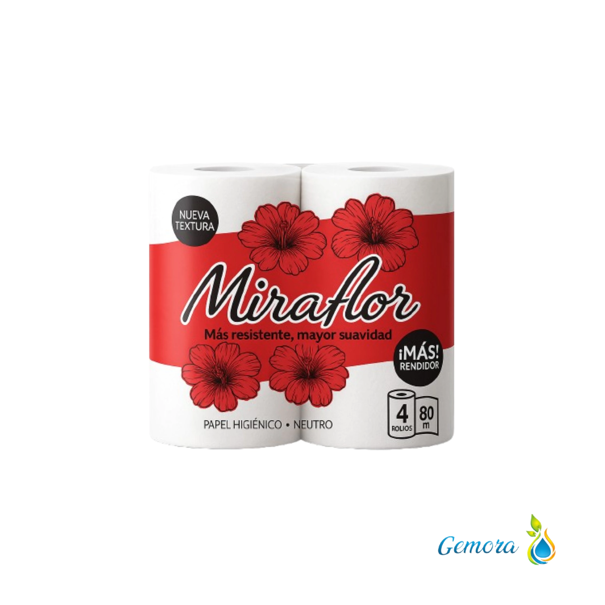 PAPEL HIGIENICO MIRAFLOR 4 UN. X 80 MTS.