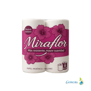 PAPEL HIGIENICO MIRAFLOR 6 UN. X 30 MTS.
