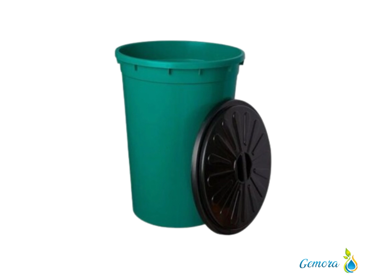 CESTO DE RESIDUOS CON TAPA GEMPLAST X 48 LTS.