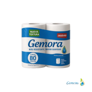 PAPEL HIGIENICO GEMORA 4 UN. X 80 MTS.