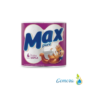 PAPEL HIGI&Eacute;NICO HOJA DOBLE MAX PURE 4 UN. X 30 MTS