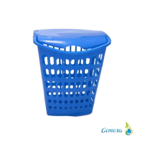 CANASTO DE ROPA RECTANGULAR CALADO COLORES L&Iacute;NEA PREMIUM X 60 LTS.